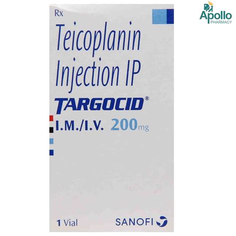 Targocid 200 mg Injection Price, Uses, Side Effects, Composition ...