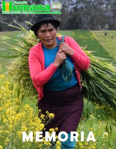 Memorias anuales – Fundación Humana Pueblo a Pueblo Ecuador