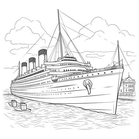 Titanic Colouring In Pages
