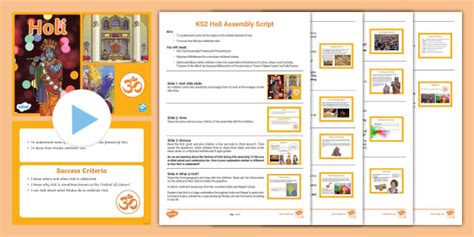 Holi KS2 Assembly Pack