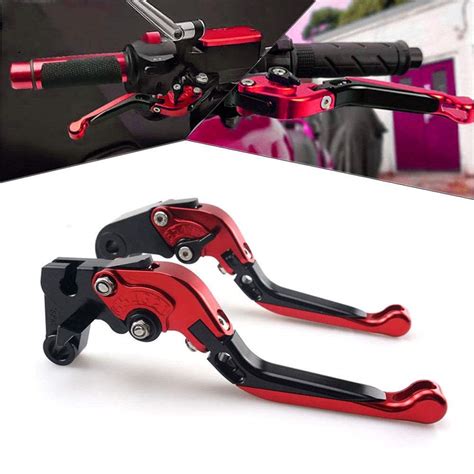 Motorcycle Adjustable Extendable Folding Brake Clutch Levers for Honda ...