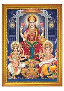 HD RAPID DESIGN Goddess Lakshmi HD Photo Frame, Laxmi Mata Painting ...