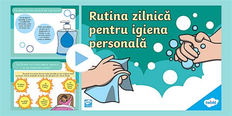 Rutina zilnică pentru igiena corpului –Prezentare PowerPoint