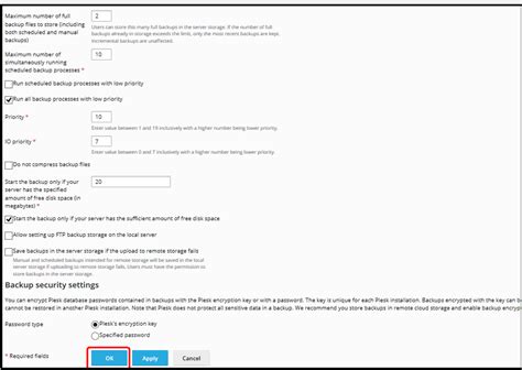Setting up scheduled Plesk Backups through Backup Manager - Diadem ...