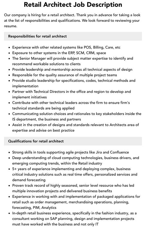 Image result for Retail Asset Description Job