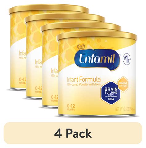 (4 pack) Enfamil Infant Powder Baby Formula with Iron 12.5 oz Can ...