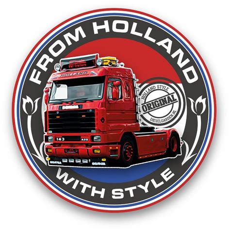 Sticker round - JEF Trucks With Style Truck Accessoires
