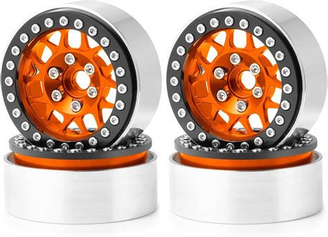 Amazon.com: WEFEINO 4PCS Metal 1.9 Inch Beadlock Wheels RC Wheel Rim Set Wheel Hub for 1/10 RC ...
