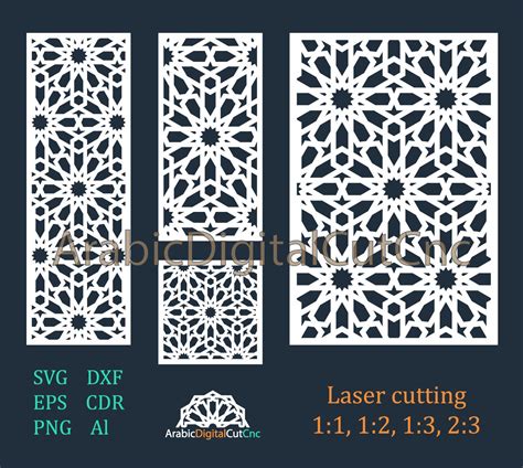 Buy Moroccan Decorative Screen,panels. Geometric Laser Cutting ...