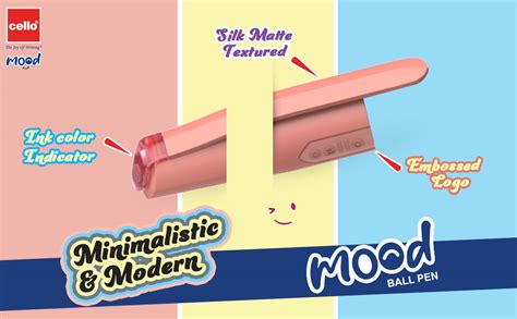 BiC Cello Mood Ball Pen Set | Pack Of 25 Ball Pens | 19 Blue, 4 Black ...