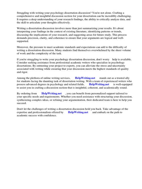 Image result for Psychology Dissertation Discussion Section