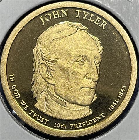 2009-S Presidential Gold Dollar ~ John Tyler Cameo Proof - For Sale ...