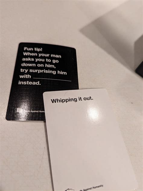 POV: You are a trans woman playing Cards Against Humanity with your ...
