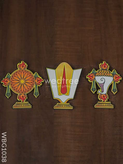 Shanku Chakra Naama Fridge Magnet - WBG1038 – Wedtree