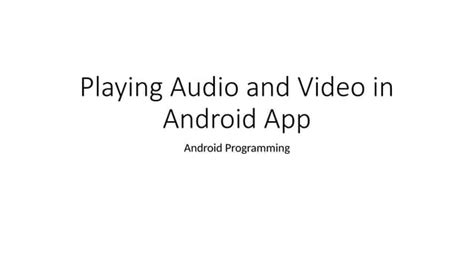 Image result for How Do We Play Audio Files On Android