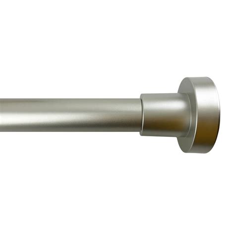 1" Nickel Tension Curtain Rod, 35-84"