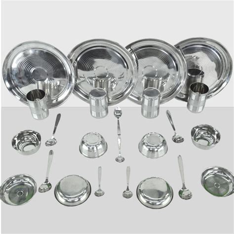 Buy 24 Pcs Stainless Steel Dinner Set Combo Online From Teleshop