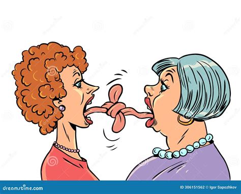 The Tongue Sometimes Hurts More Than a Knife. Arguing between People ...