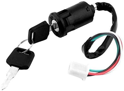 Scooter Ignition Key Switch Lock 4 Wires Motorcycle Motor ATV ...