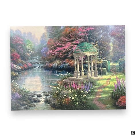 Thomas Kinkade | Pools of Serenity/The Garden of Prayer II | MutualArt