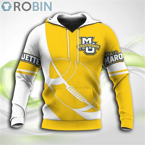 Marquette Golden Eagles NCAA Hoodie Football - RobinPlaceFabrics