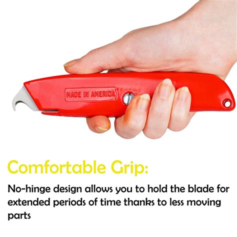 Hook Blade Utility Knife with 5 Utility Hook Blades, Shingle Cutter ...