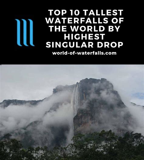 Top 10 Tallest Waterfalls - based on highest vertical drop - World of Waterfalls
