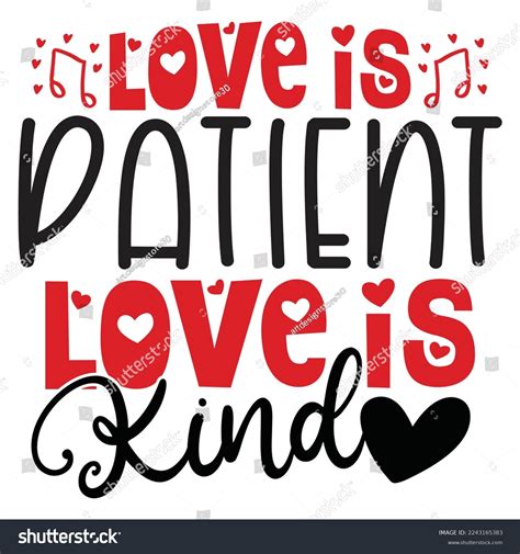Love Patient Love Kind Stock Vector (Royalty Free) 2243165383 ...