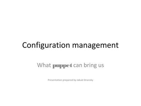 Image result for Puppet Configuration Manager