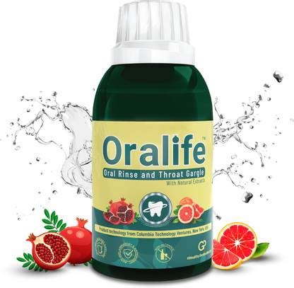 Oralife Natural Oral Rinse & Mouthwash - Antibacterial, Antioxidant ...