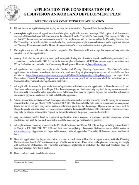 Fillable Online GENERAL DEVELOPMENT PLAN APPLICATION PACKET Fax Email ...