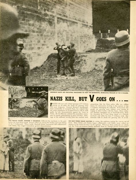 "The Nazis Kill, But V goes on..." - Anti-Nazi Issue. New York 1941 ...