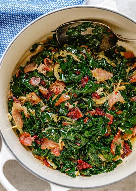Quick Collard Greens Recipe with Bacon – How to Cook Collard Greens ...