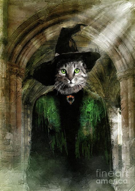 Minerva McGonagall Cat Mixed Media by Toil Trouble | Fine Art America