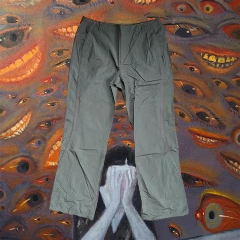 Men's Khaki and Orange Trousers | Depop