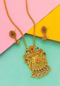 Bright STYLE Brass, Copper Gold-plated Gold, Copper Jewellery Set Price ...