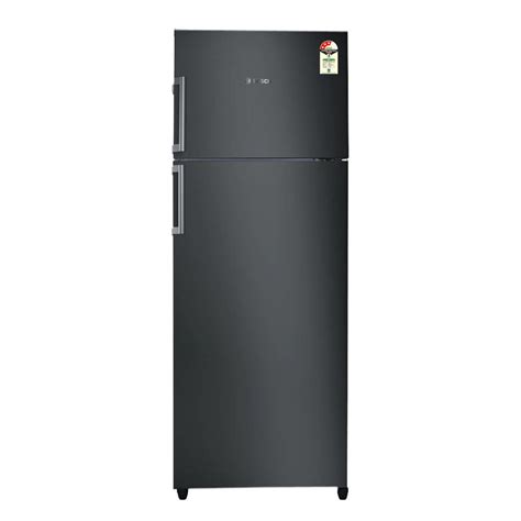 Buy Bosch 347 litres 3 Star Double Door Refrigerator, Black Metallic ...