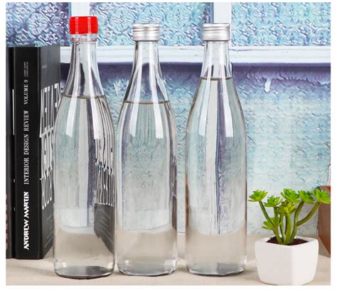 一斤透明白酒玻璃瓶 500ml二锅头酒瓶牛栏山包装瓶圆形空瓶白酒-阿里巴巴