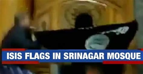 ISIS flags raised in Srinagar mosque - WATCH VIDEO | India News