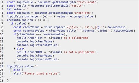 Image result for Palindrome Using Loops in JavaScript