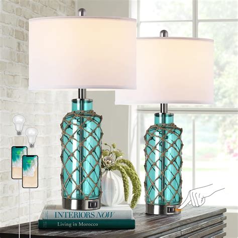 Coastal Table Lamps With Usb Ports at Miguelina Cotten blog