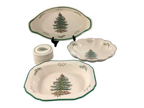 Lot - Spode “Christmas Tree” Dinnerware