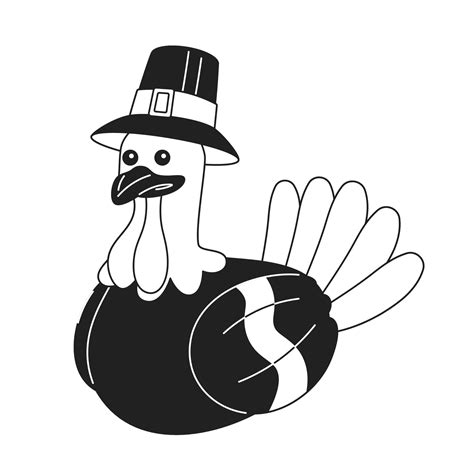 Thanksgiving Turkey Clipart Black And White