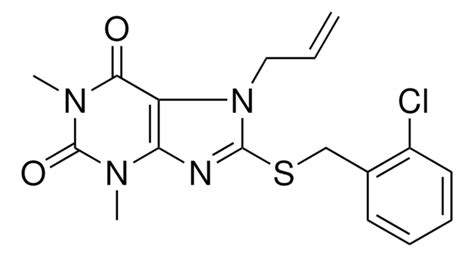 7-ALLYL-8-((2-CHLOROBENZYL)THIO)-1,3-DIMETHYL-3,7-DIHYDRO-1H-PURINE-2,6 ...