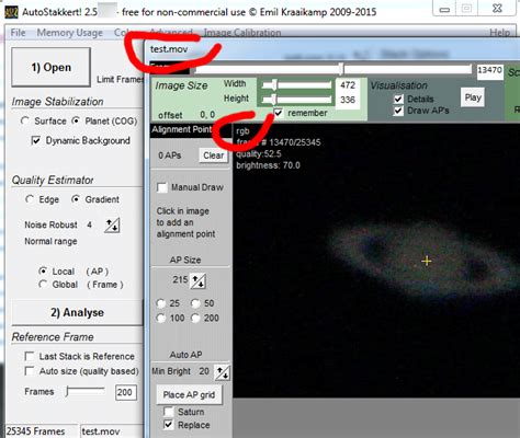 Image result for Stack Fits Files with Autostakkert