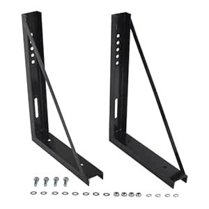 ESRKHOW Black Welded Structural Steel Mounting Brackets with Screws ...