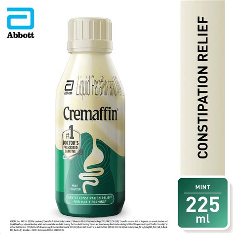 Buy CREMAFFIN CONSTIPATION RELIEF LIQUID SUGAR FREE - MIXED FRUIT 225ML ...
