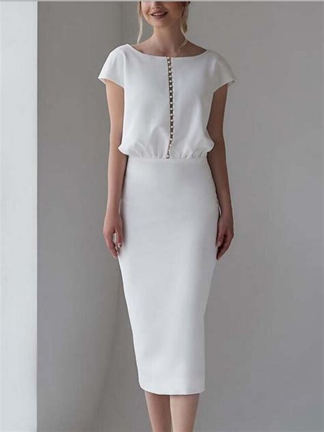 Bachelorette Party Little White Dresses Wedding Dresses Tea Length ...