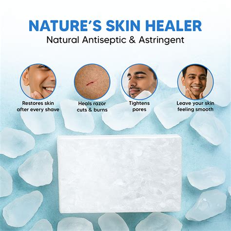 Alum Stone Bar (Fitkari) | Natural Skin Healer & After Shave Care 100g ...