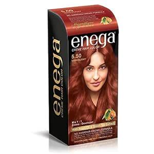 Enega No Ammonia Grey Coverage Long Lasting Creme Hair Color with Argan ...
